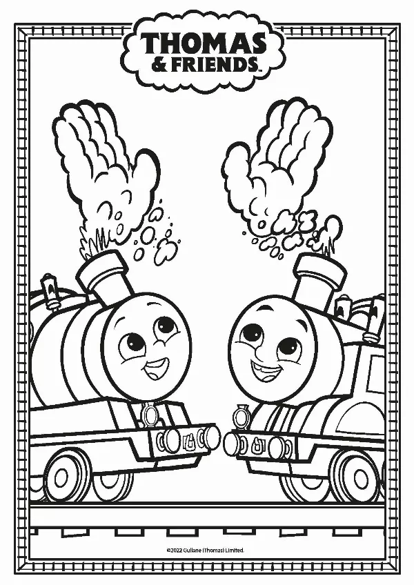 Thomas & Friends Colouring Sheet 1